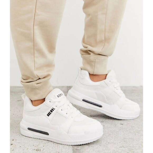 Nokwol Grind Mesh Skater Platform Sneakers White-sz 8 - Picture 1 of 12